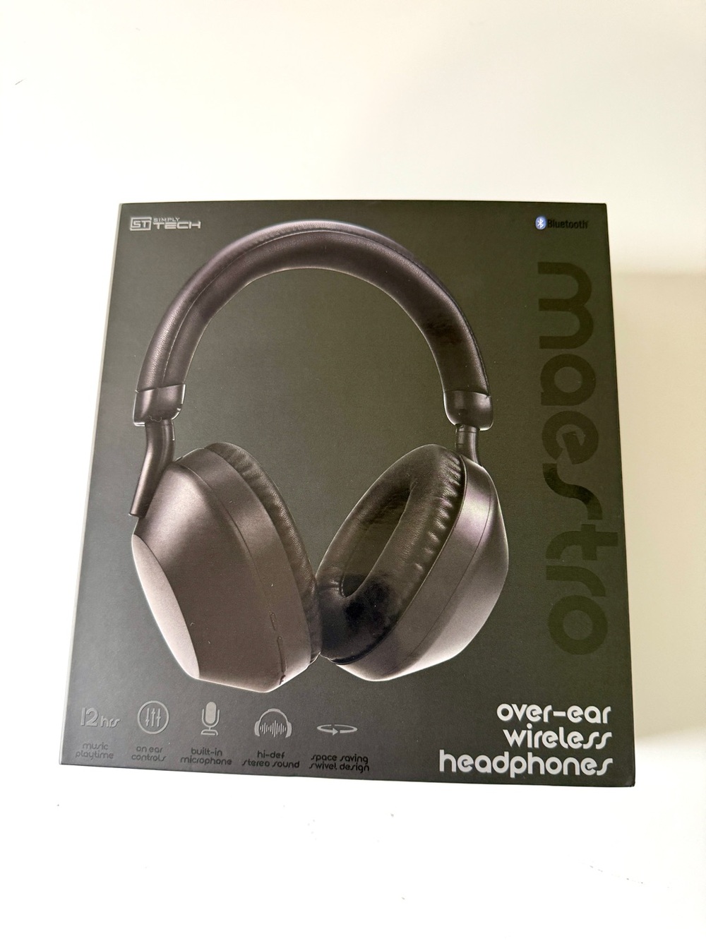Over-Ear Wireless Headphones - Black